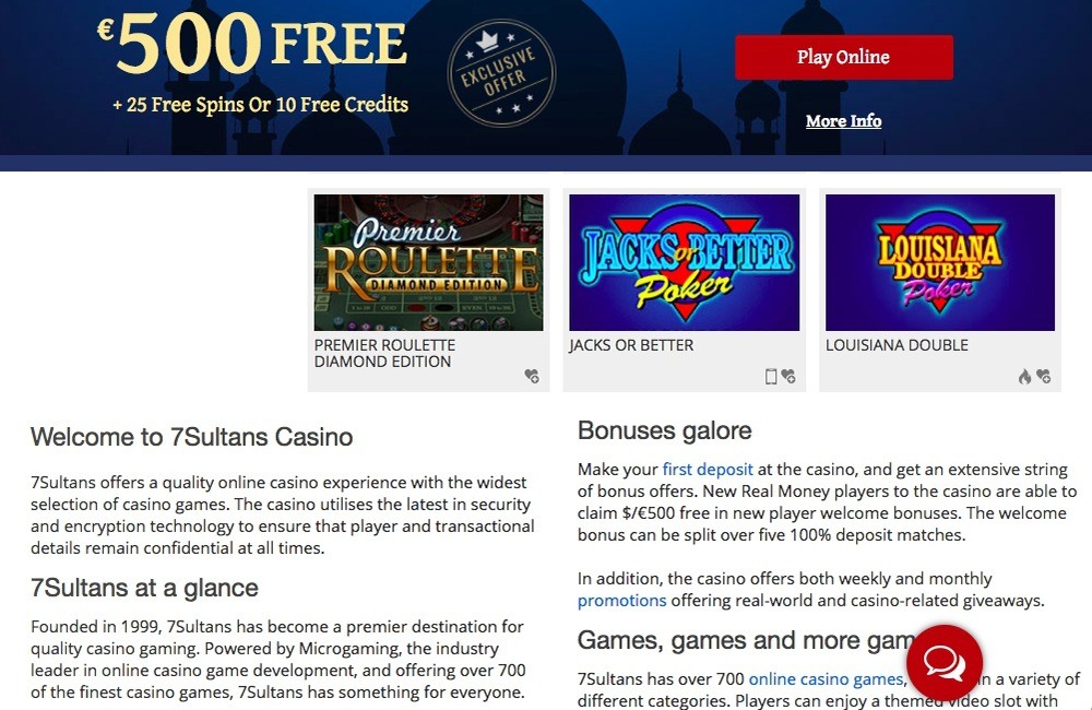 7 Sultans Casino No Deposit Bonus Codes