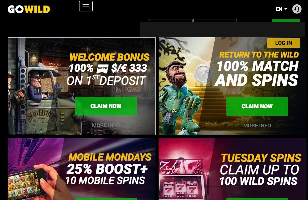 Go Wild Casino Welcome Bonus