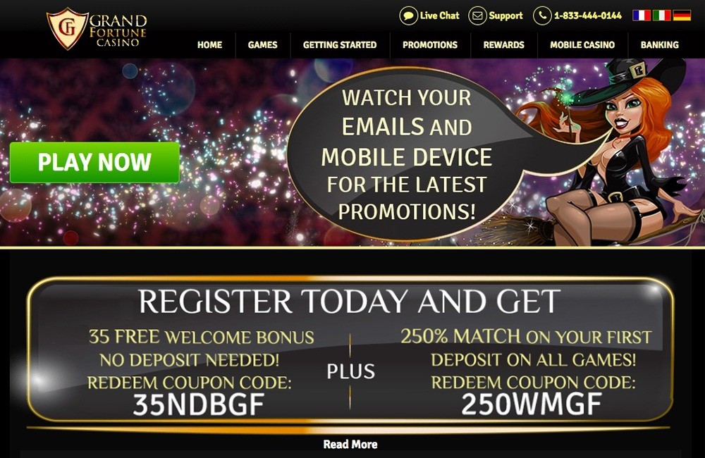 Grand Fortune Casino Review Slot Games And Bonus Codes 2022 Slotmine