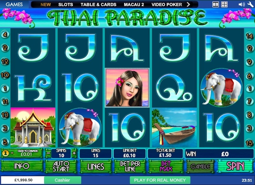 Thai treasures slot machine